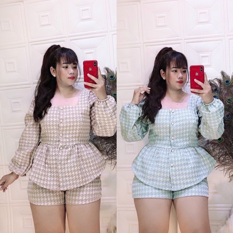 Sét peplum tapta tay dài bigsize 50-90kg