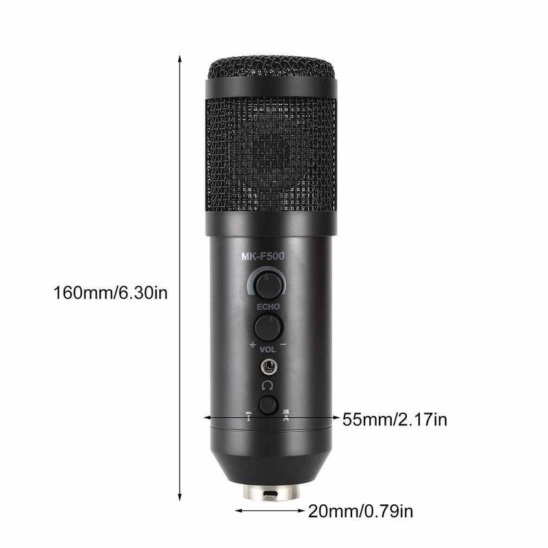 [MÃ ELHACE GIẢM 4% ĐƠN 300K] MIC THU ÂM LIVE STREAM, HỌC ONLINE MK-F500USB