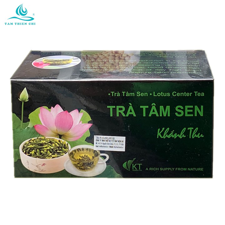 Thực phẩm bảo vệ sức khỏe TÂM SEN tươi sấy khô làm trà hộp 30 túi lọc (Date tháng 8/2022)