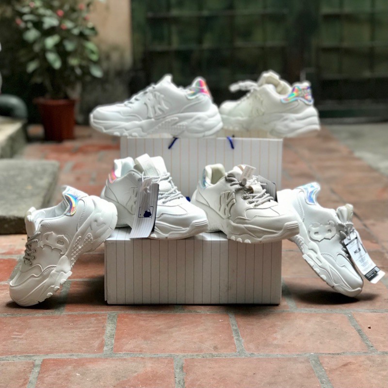 Giày Chunky Tăng Chiều Cao MLB.NY Phong Các Hàn Quốc Chữ B Full Box Bill