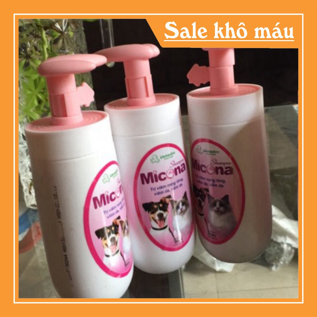 Sữa Tắm Viêm Da Nấm Da Cho Chó Mèo Micona Vemedim 200ml