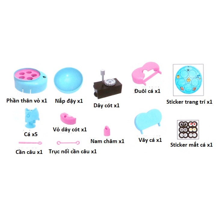 BỘ ĐỒ CHƠI CÂU CÁ TUỔI THƠ MINI BẰNG DÂY CÓT