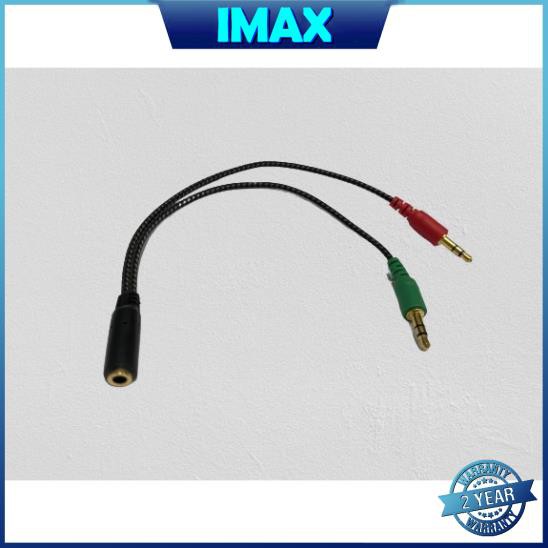 Dây Cáp chuyển 2 đầu 3.5 audio và Micro ra 1 đầu 3.5 cho PC laptop-C23