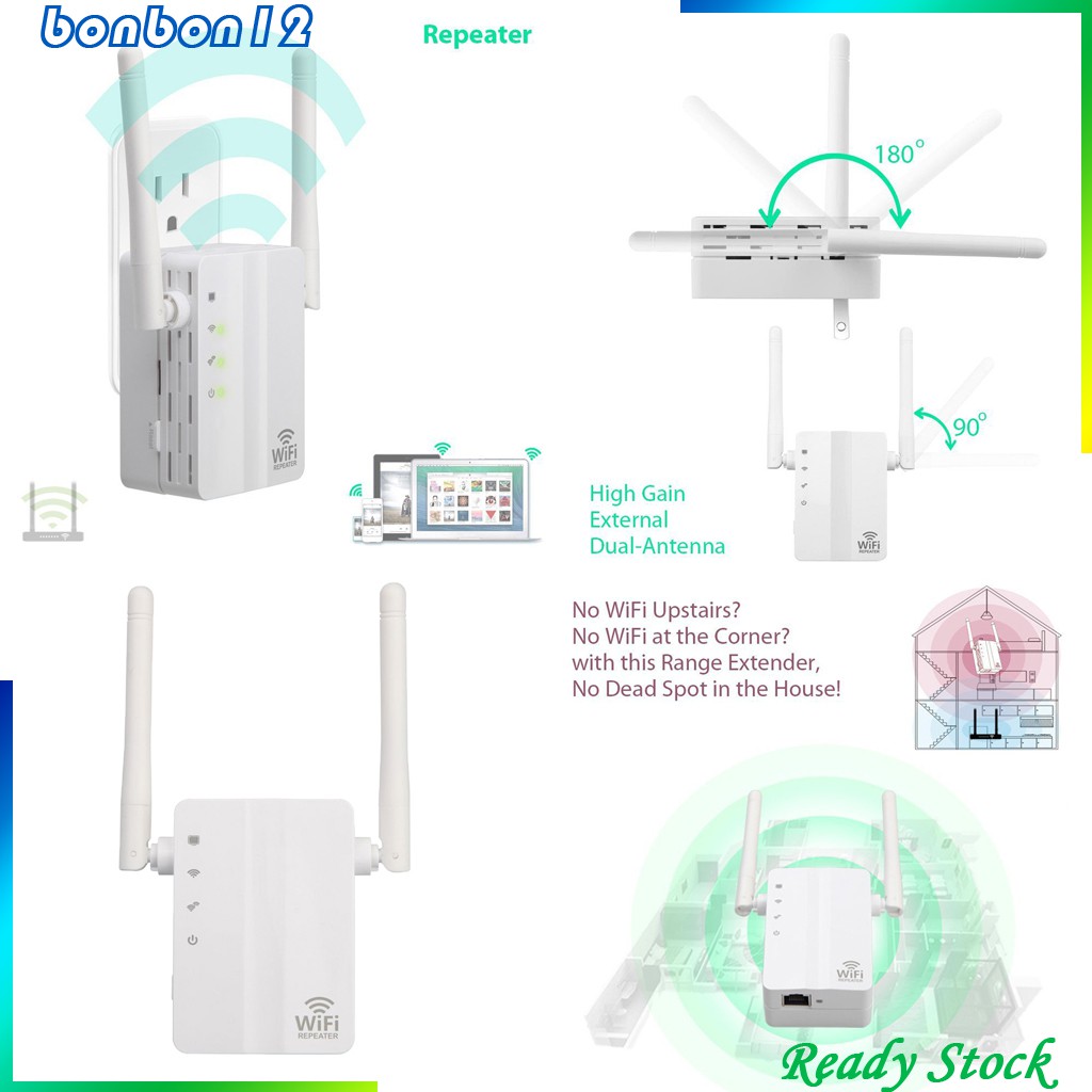 Thiết Bị Phát Wifi 2 Đầu 300mbps