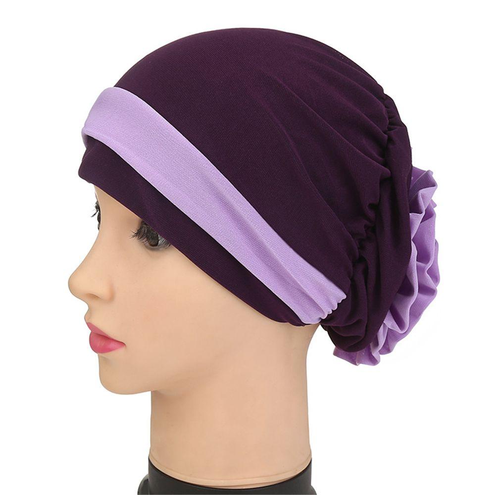 Mũ Beanie Trùm Đầu Hai Màu Sắc Phong Cách Ấn Độ