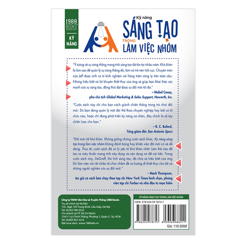 Sách - Kỹ Năng Sáng Tạo Trong Làm Việc Nhóm