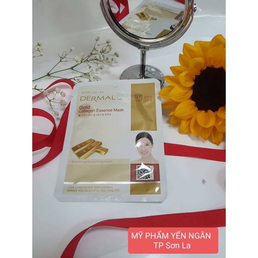 Mặt Nạ Dưỡng Da- Dermal Royal Jelly Collagen Essence Mask 23g - Hàn Quốc