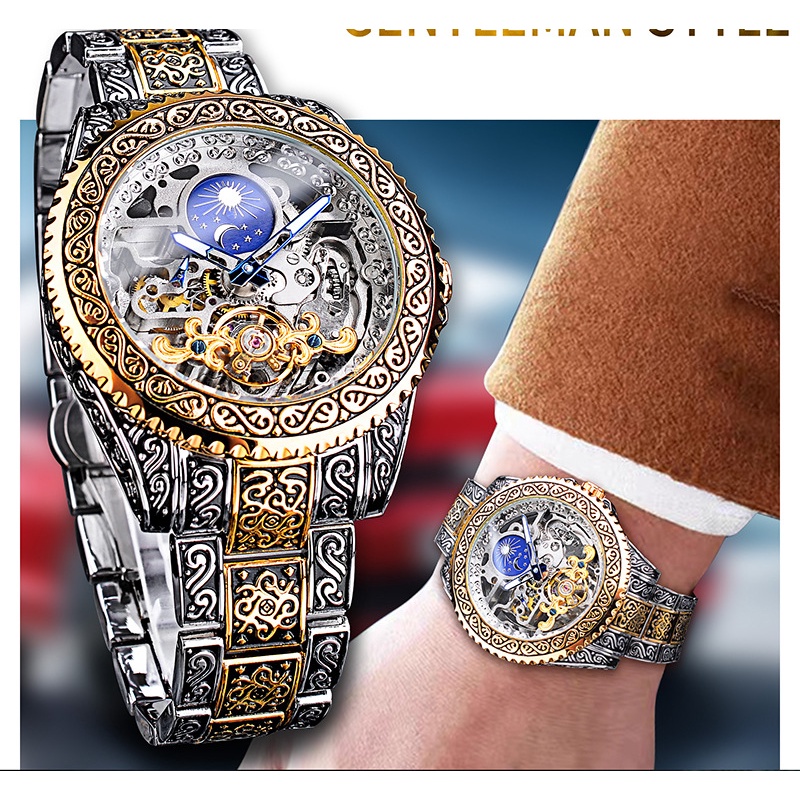 Đồng Hồ Cơ Tự Động Forsining Thời Trang Cho Nam