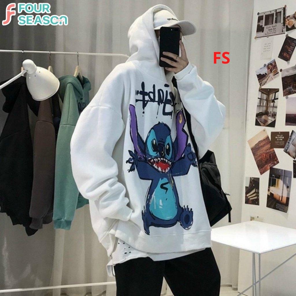 Áo hoodie nỉ unisex form rộng AH01 MOZJ FS phong cách streetstyle nam nữ chất vải nỉ rẻ đẹp