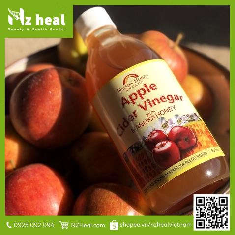 [Hỏa tốc] Giấm táo và mật ong Manuka Nelson Honey 500ml