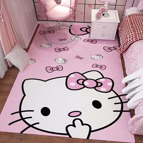 Thảm Lót Sàn Phòng Ngủ Họa Tiết Hello Kitty 2022