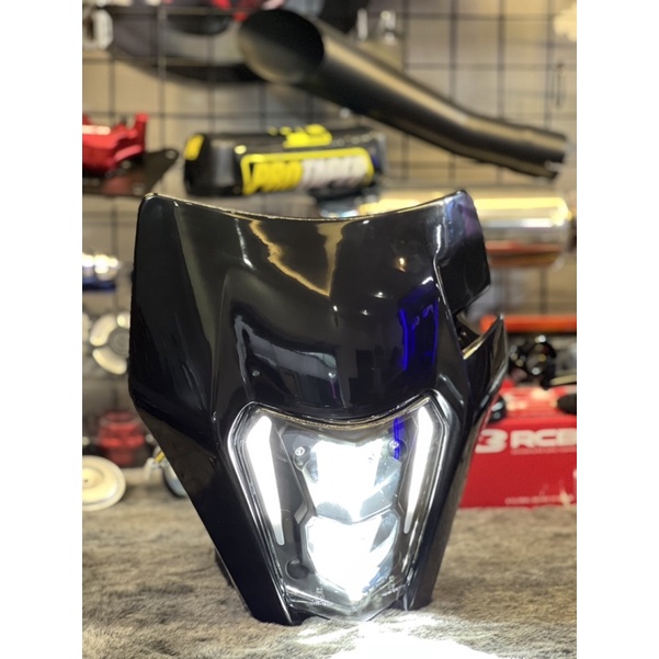 Mặt nạ cào cào KTM led tích hợp xi nhan dành cho các dòng cào Cào CRF150L, WR155r, KLX250, KTMEXC, XTZ125, KLX150