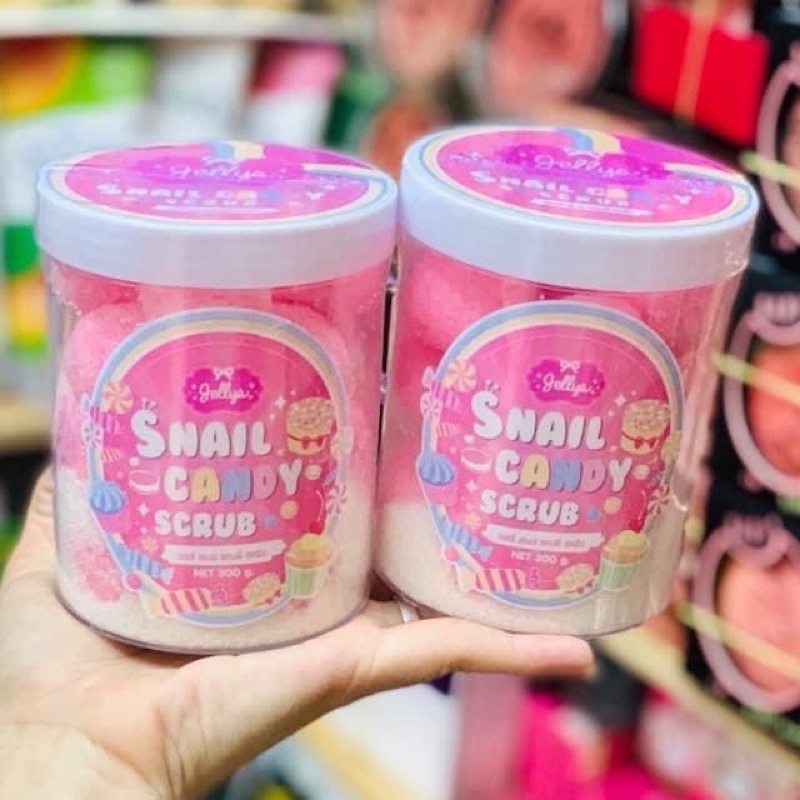 VIÊN TẮM TẨY TẾ BÀO CHẾT TRẮNG DA SNAIL CANDY SCRUB THÁI LAN