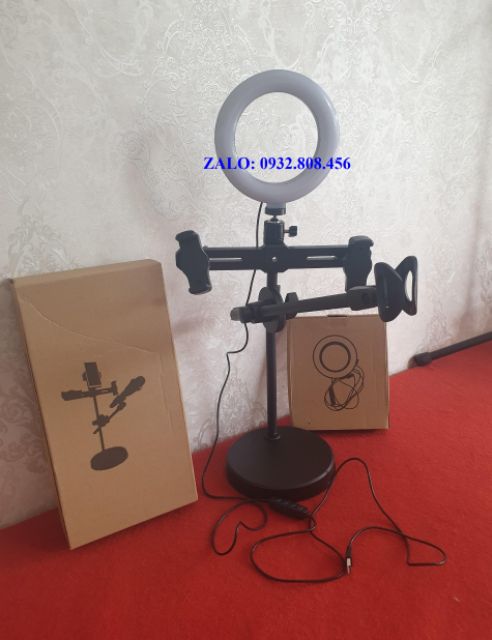 Sound Card K10 Jubilee - 2020 và Micro ISK AT100 Chính Hãng - Kèm Đèn Livestream  4 Trong 1, Tai Nghe Kiểm Âm