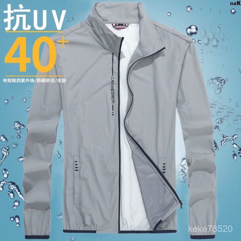 Áo Khoác Thể Thao Vải Lụa Lạnh Siêu Mỏng Thoáng Khí Chống Tia Uv Cho Nam | BigBuy360 - bigbuy360.vn
