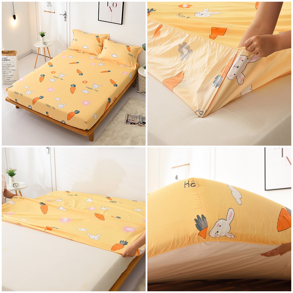 Thanh Lý Cắt Mẫu - GA CHỐNG THẤM COTTON THUN NANO KHÁNG KHUẨN LOẠI TỐT - Cotton Dùng Trực Tiếp Cho Bé - Đệm Cao 10cm