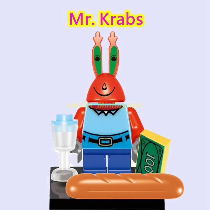 Bộ Đồ Chơi Lắp Ráp Mô Hình Nhân Vật SpongeBob SquarePants Patrick Star Dành Cho Trẻ Em