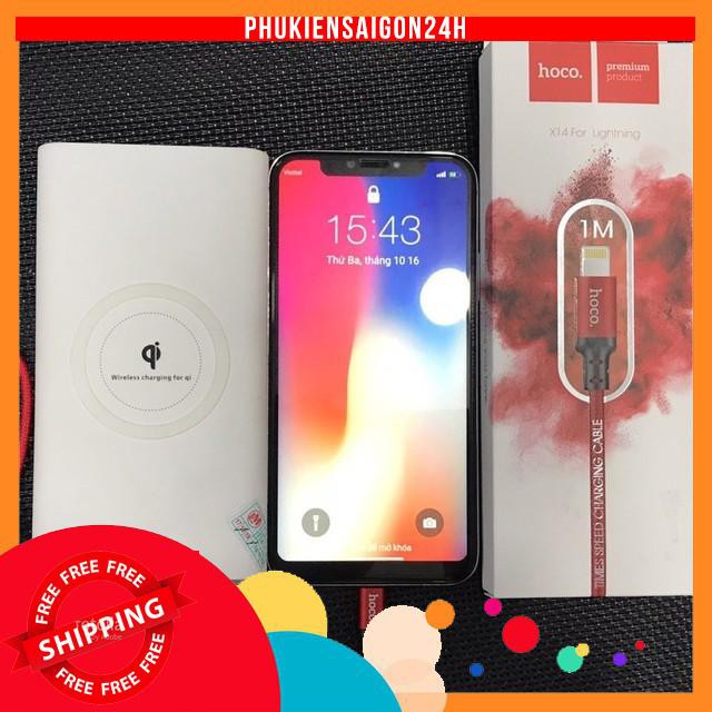 Cáp Hoco X14 Dài 1m✓Sạc IPhone IPad✓Chống Đứt Gãy