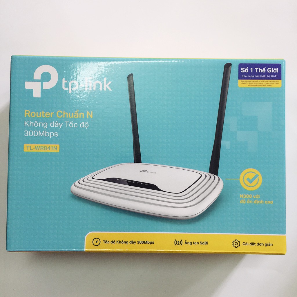 BỘ PHÁT WIFI TP-Link TL-WR841N Router Wi-Fi chuẩn N 300Mbps