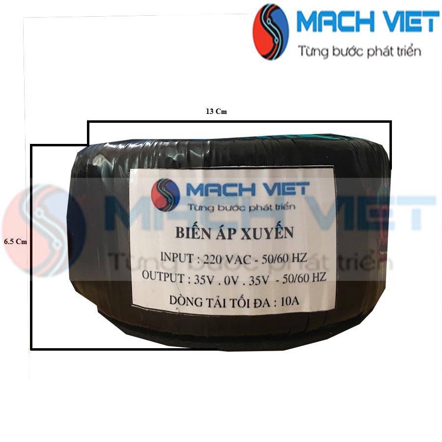 Biến áp xuyến 35V đối xứng 100% dây đồng