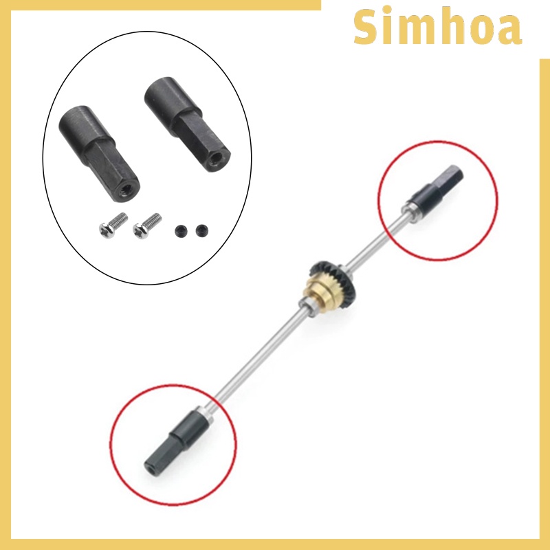 Set 2 Trục Kim Loại Nâng Cấp Bánh Xe Cho Wpl D12 C14 C24 Rc