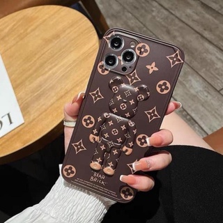 Ốp lưng iphone - ốp iphone bapee gấu lv nổi