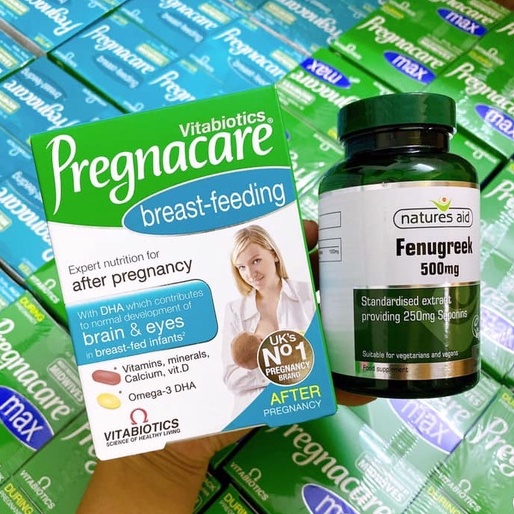 Vitamin Bú Anh - Pregnacare Breast Feeding UK - Vitamin Lợi Sữa Bổ Sung Cho Mẹ Sau Sinh, Cho Con Bú