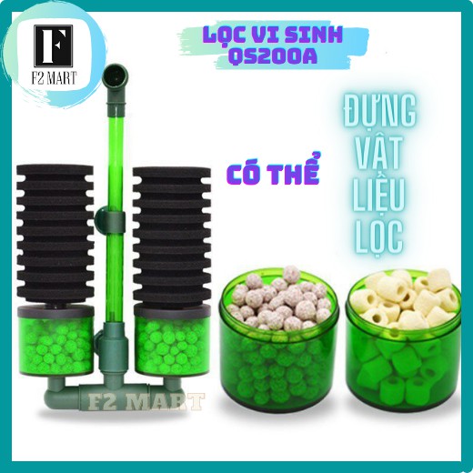 Lọc Vi Sinh-Lọc Bio QS200A Có Chỗ Chứa Vật Liệu Lọc