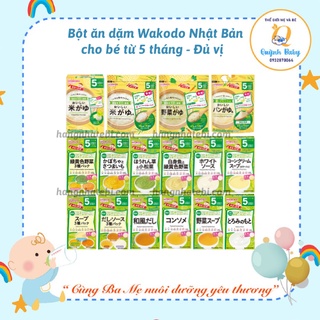 BỘT ĂN DẶM WAKODO NHẬT ĐỦ VỊ Bé 5, 7th