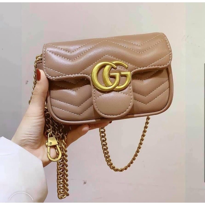 Túi Marmont tim nude size 18 loại 1 - Hami