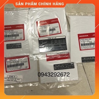 Bộ tem thông số ABL đời cũ Zin