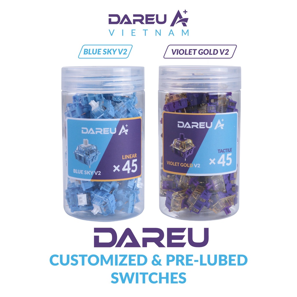 Bộ Switch phím cơ DAREU BLUE SKY V2 / VIOLET GOLD V2   chính hãng