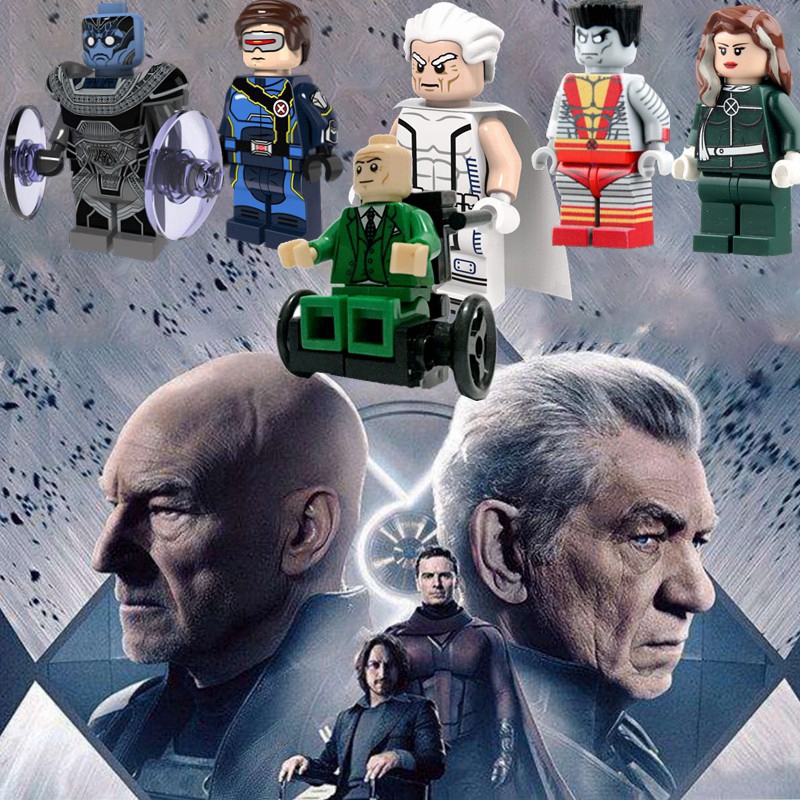 Đồ chơi Lego lắp ráp mô hình Giáo sư X-Men & Người sói Magneto độc đáo cho trẻ em