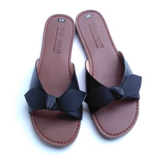 Hình thật dép kiểu quai ngang nữ hàng đóng cao cấp siêu êm siêu bền HT025