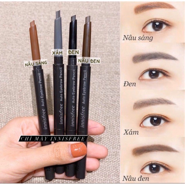 Chì kẻ mày innisfree Auto Eyebrow Pencil