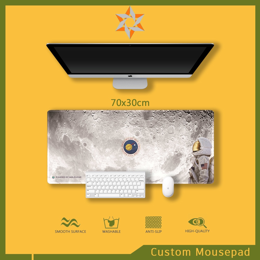 Tấm Lót Chuột Và Bàn Phím Máy Tính Hình Phi Hành Gia 700x300mm