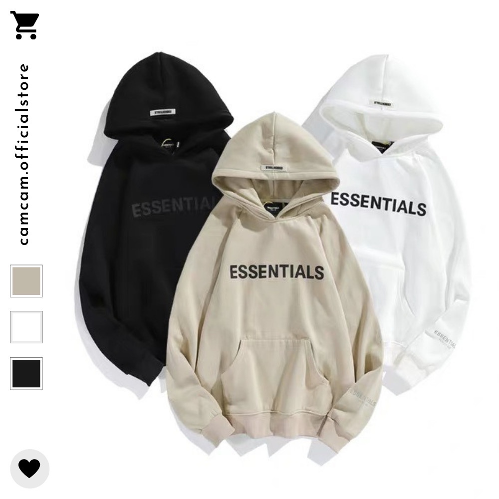 Áo nỉ Hoodie essential , áo nỉ bông hoodie unisex nam nữ