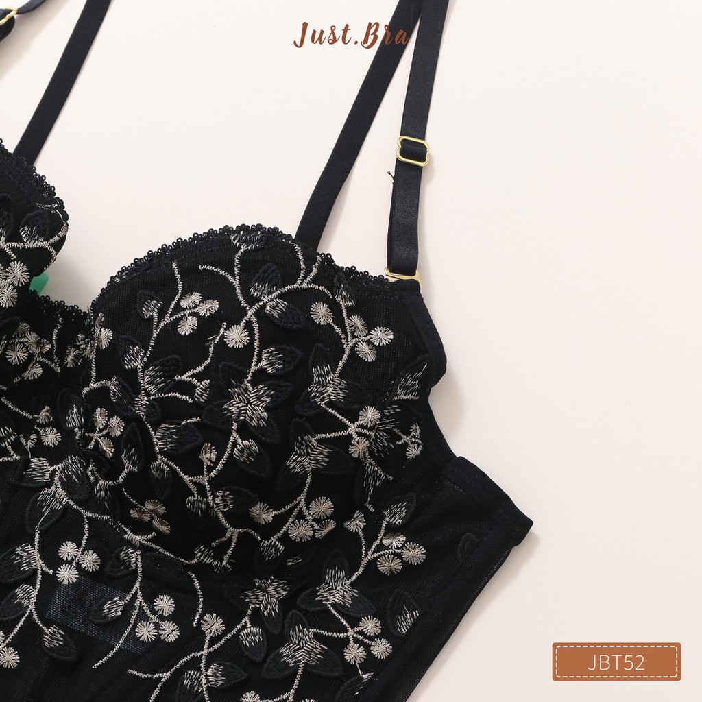 Sét đồ lót Just Bra thiết kế sang trọng, bản lưng ren to và rộng JBT52 | BigBuy360 - bigbuy360.vn