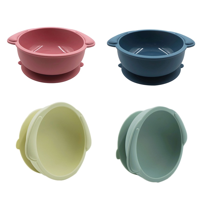 Tô Silicone Không Chứa BPA Đựng Thức Ăn Cho Bé Tập Ăn