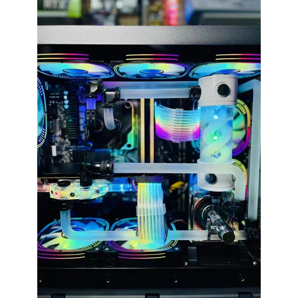 [Mã 55ELSALE1 giảm 7% đơn 300K] Vỏ case máy tính mik lv12 thiết kế gaming, 2 mặt kính trong suốt, khung màu đen