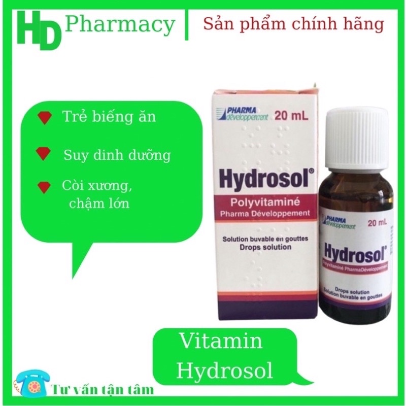 Hydrosol - bổ sung vitamin cho bé