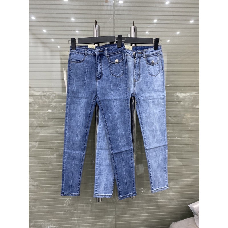 quần jean ôm fom nhỏ túi lệch