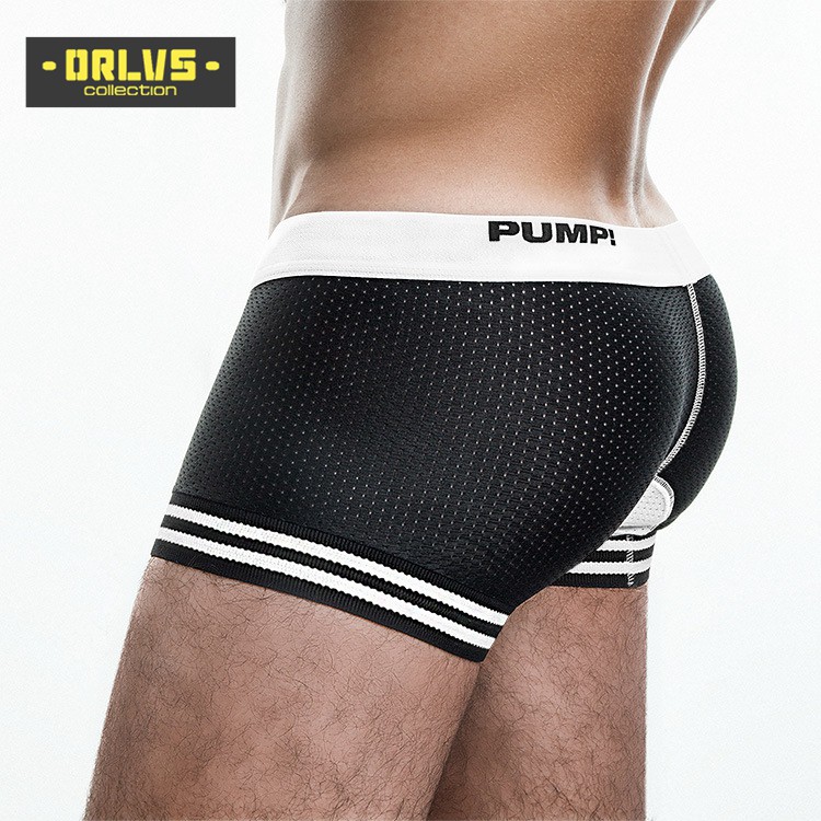 ORLVS Quần lót boxer phối lưới thoáng khí thời trang cho nam H599