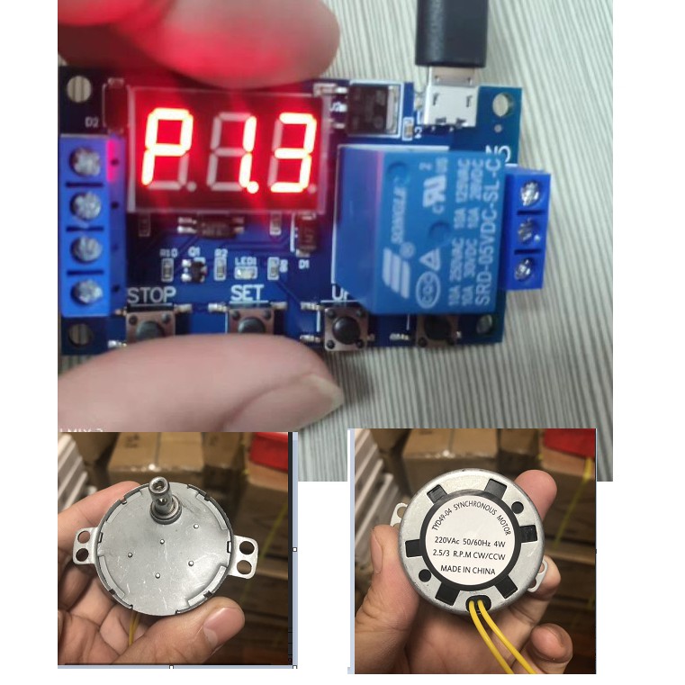 Điều khiển hẹn thời gian tắt mở thiết bị điện chu kỳ từ 1 giây đến 999 giờ