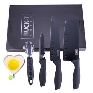 Bộ dao nhà bếp Thái Lan 5 món đen cao cấp Buck