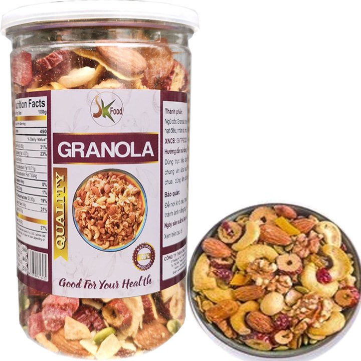 Ngũ cốc granola siêu hạt giúp ăn kiêng giảm cân hiệu quả - 400g