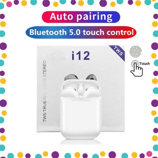 Xả kho - tai nghe bluetooh i12 tws 5.0 cảm ứng