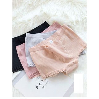 Quần lót nữ cotton viền ren dáng đùi mã 1888