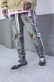 [ SALE SẬP SÀN ] M5 stretch dirty track denim