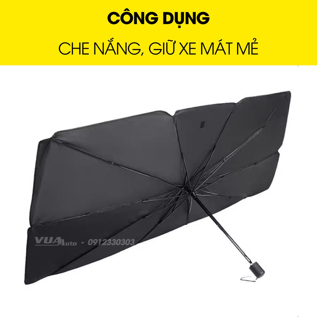 Ô dù che nắng ô tô kính lái VuaAuto cao cấp chống nóng cách nhiệt từ kính lái hiệu quả cho xe bảo vệ sức khỏe gia đình